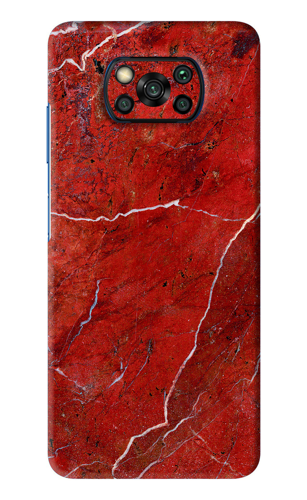 Red Marble Design Poco X3 Back Skin Wrap