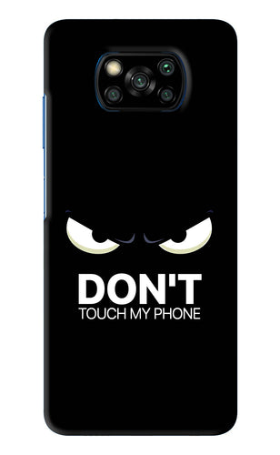 Don'T Touch My Phone Poco X3 Back Skin Wrap