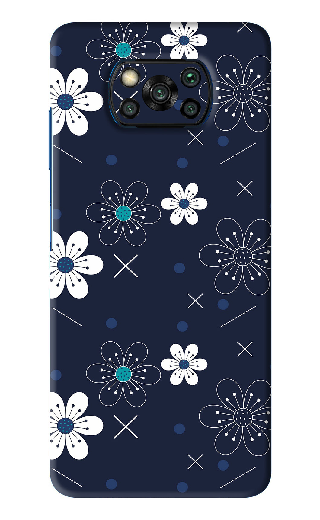 Flowers 4 Poco X3 Back Skin Wrap