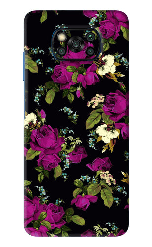 Flowers 3 Poco X3 Back Skin Wrap