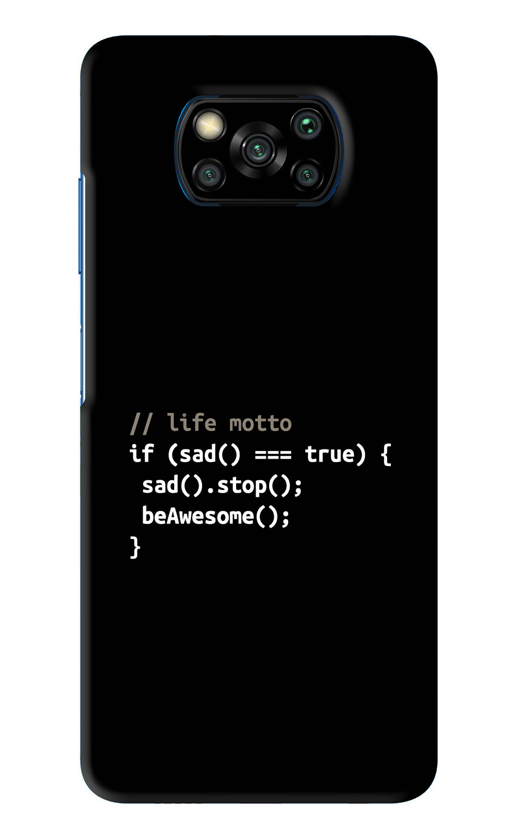 Life Motto Code Poco X3 Back Skin Wrap