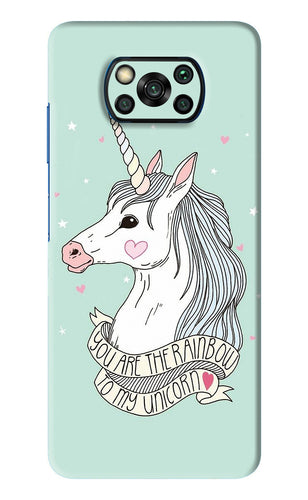 Unicorn Wallpaper Poco X3 Back Skin Wrap