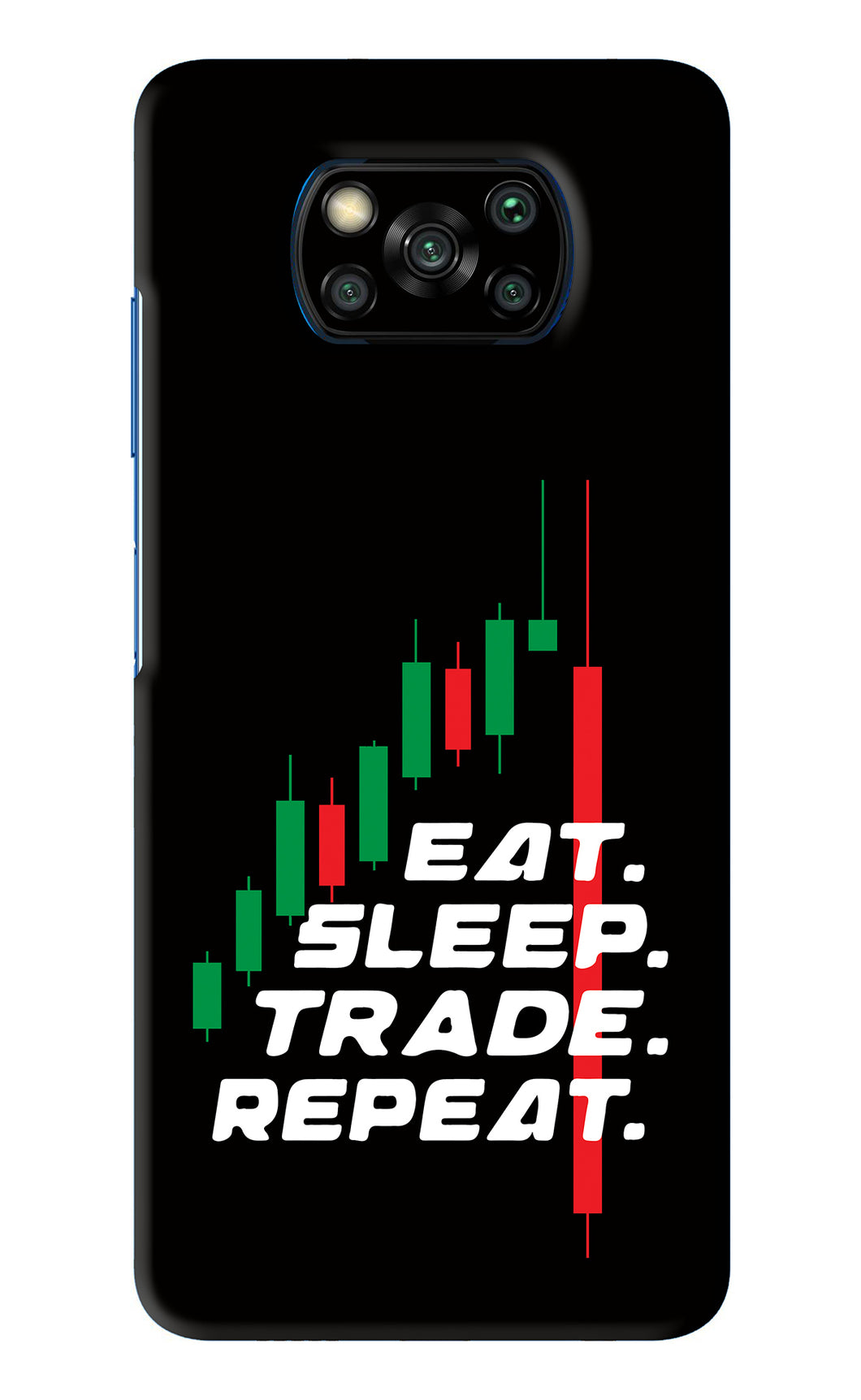 Eat Sleep Trade Repeat Poco X3 Back Skin Wrap