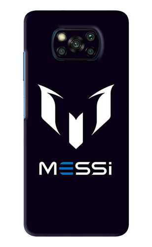 Messi Logo Poco X3 Pro Back Skin Wrap