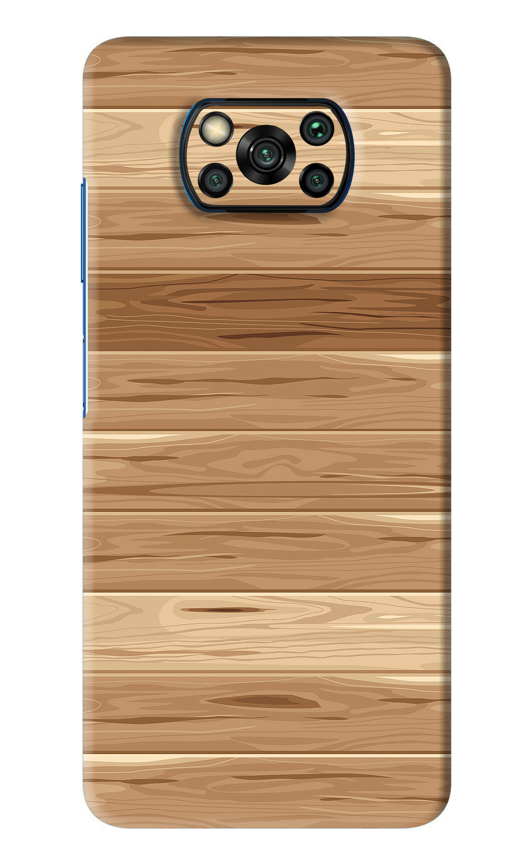 Wooden Vector Poco X3 Pro Back Skin Wrap