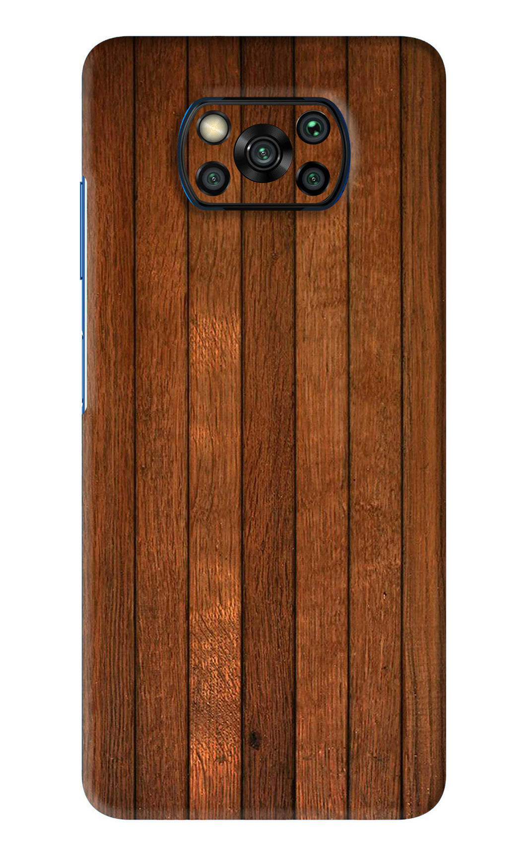 Wooden Artwork Bands Poco X3 Pro Back Skin Wrap