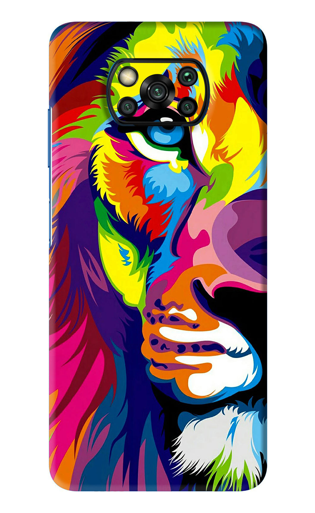 Lion Half Face Poco X3 Pro Back Skin Wrap