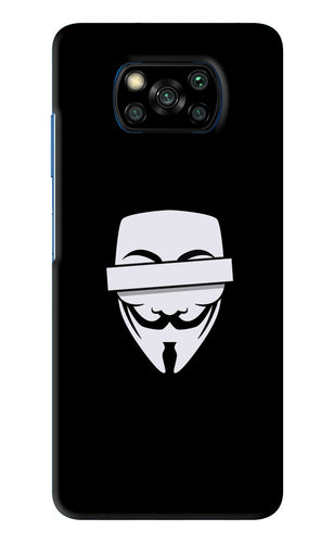 Anonymous Face Poco X3 Pro Back Skin Wrap