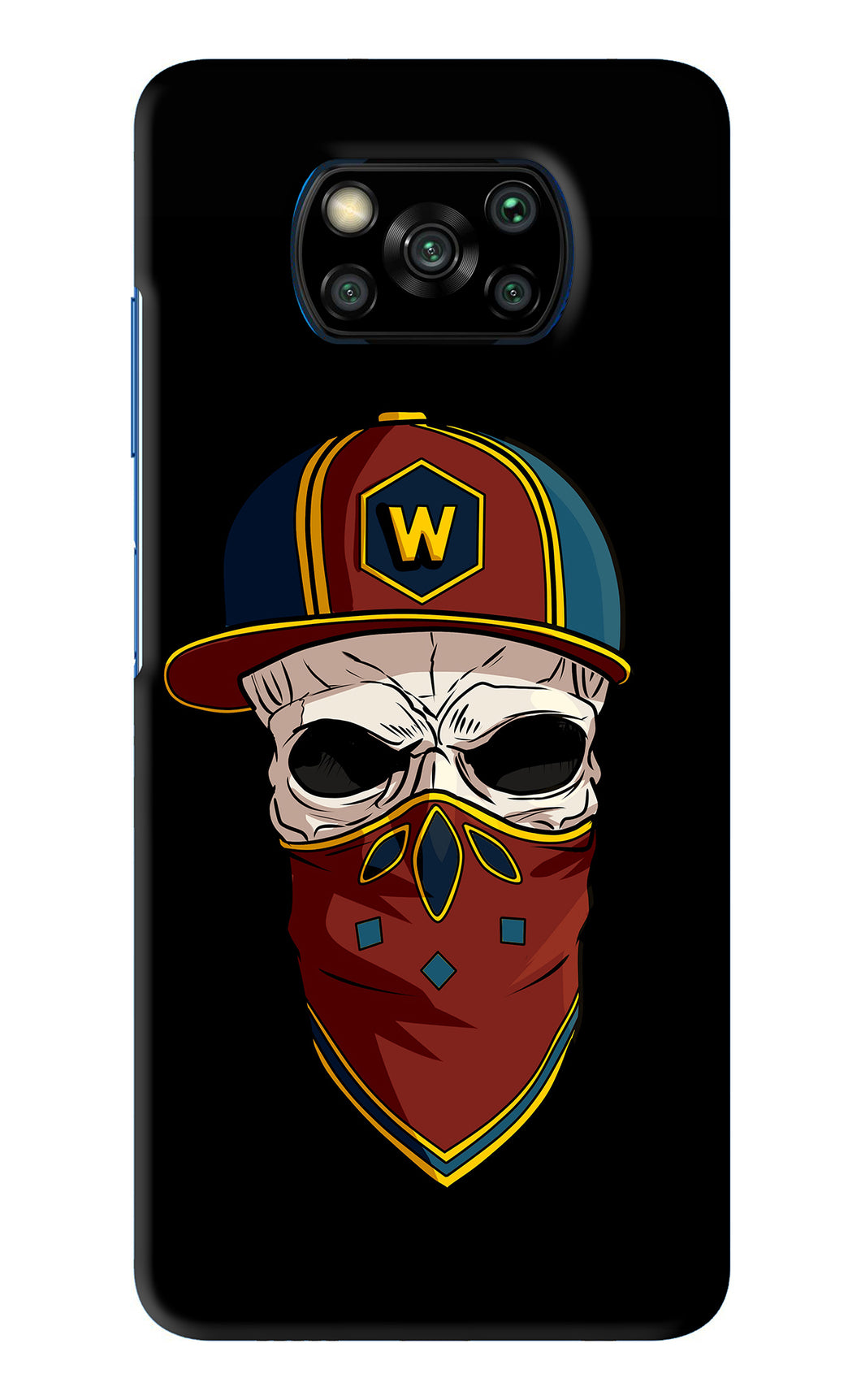 Skull Poco X3 Pro Back Skin Wrap