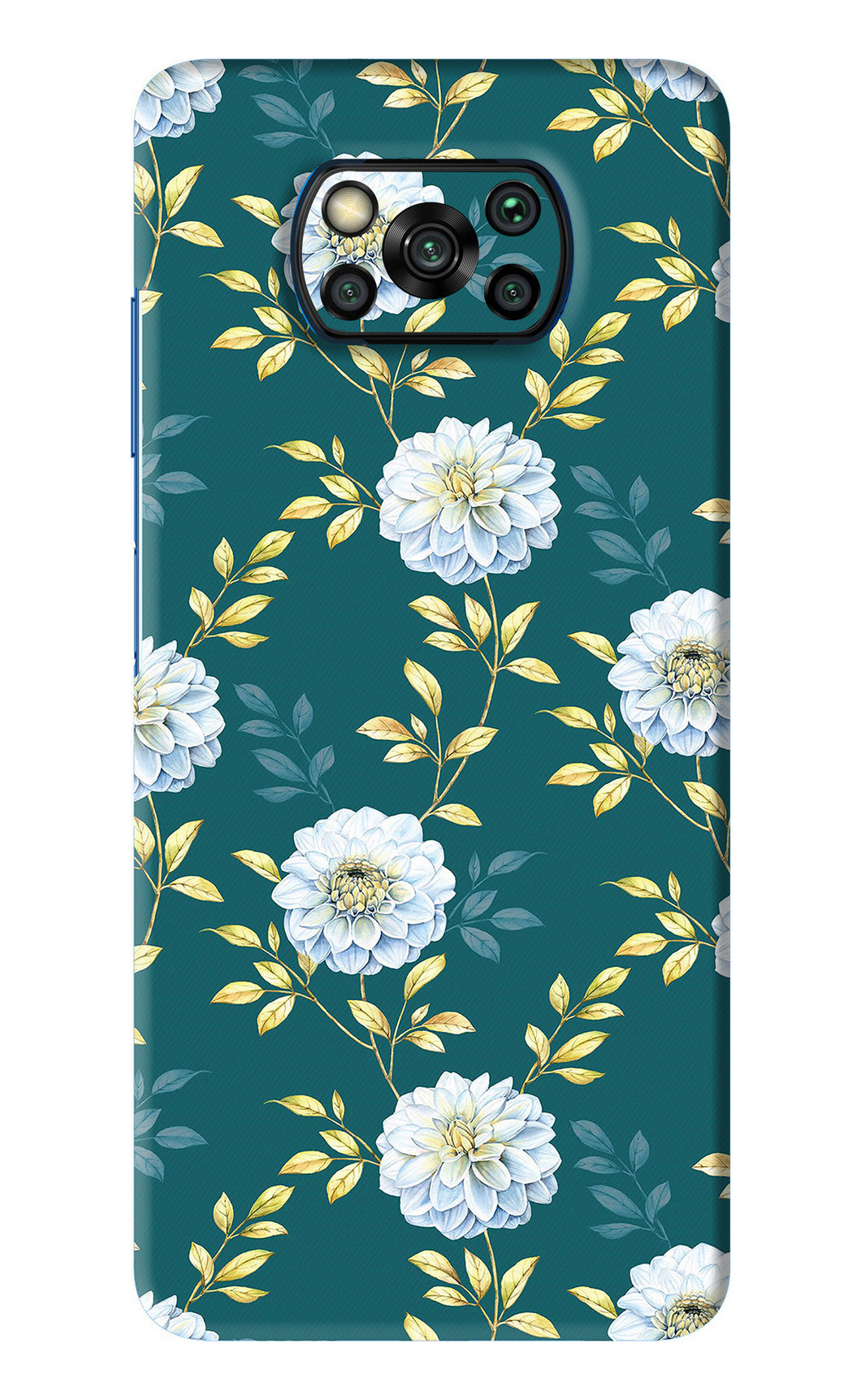 Flowers 5 Poco X3 Pro Back Skin Wrap