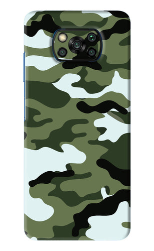 Camouflage 1 Poco X3 Pro Back Skin Wrap