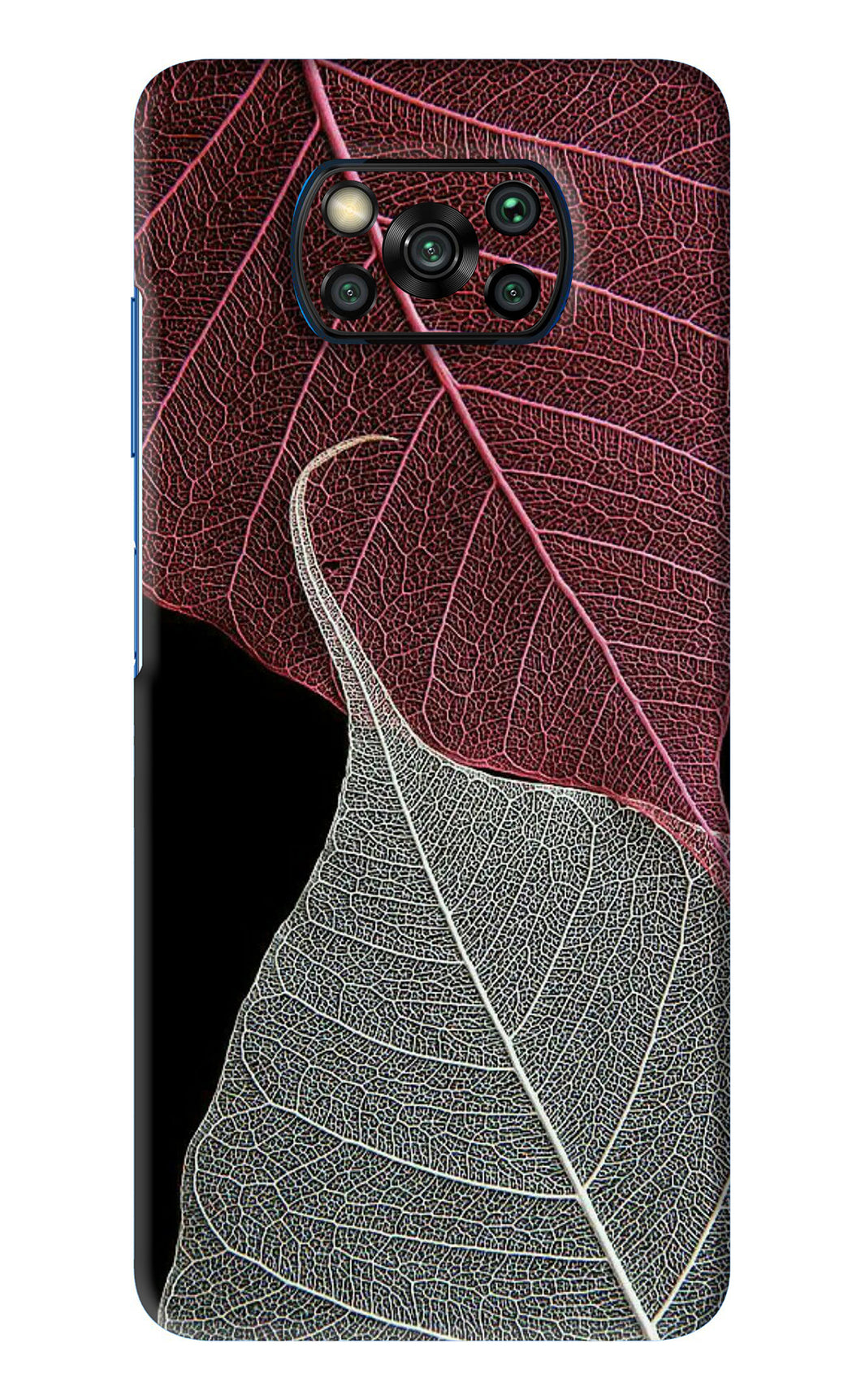 Leaf Pattern Poco X3 Pro Back Skin Wrap