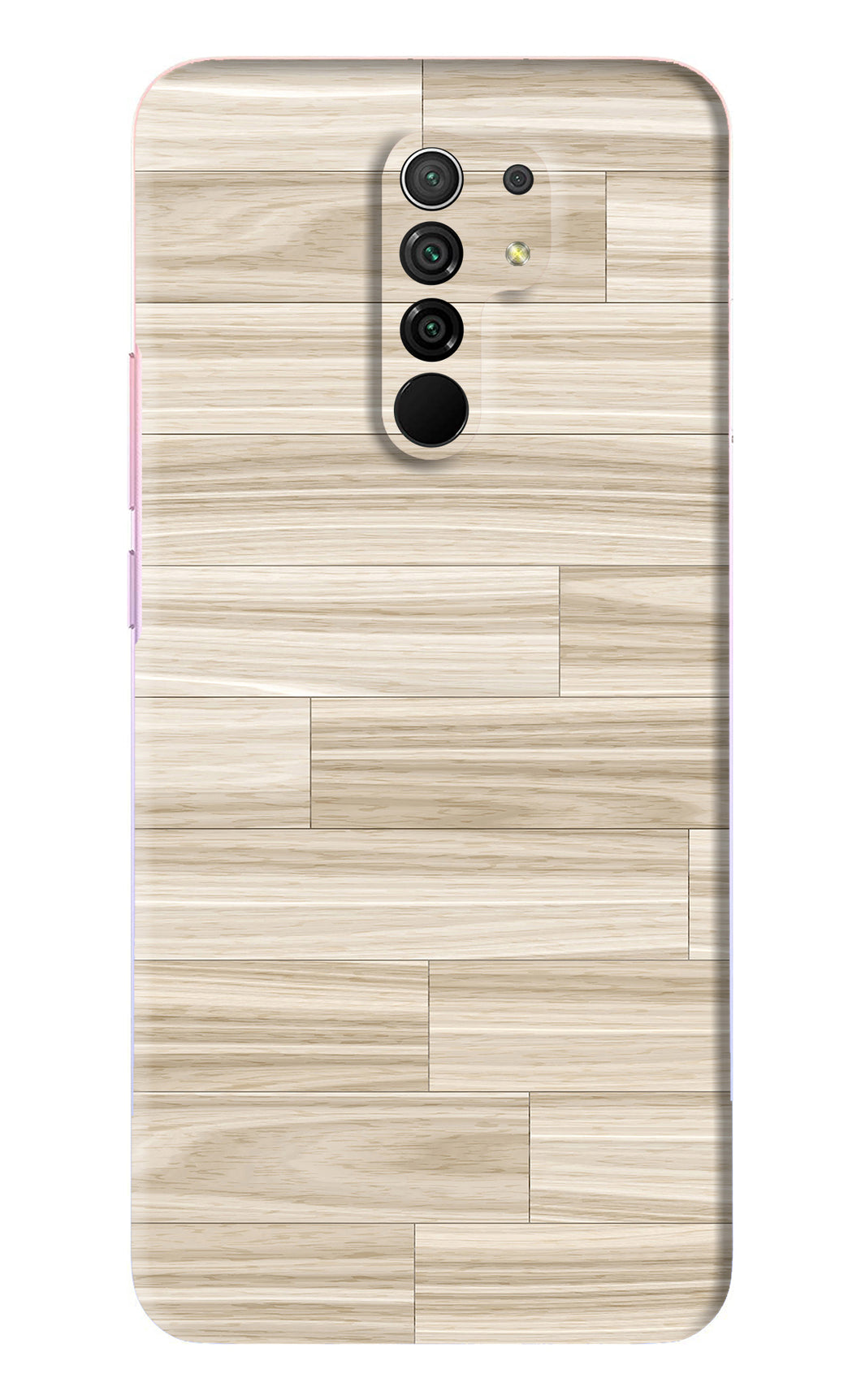 Wooden Art Texture Poco M2 Back Skin Wrap