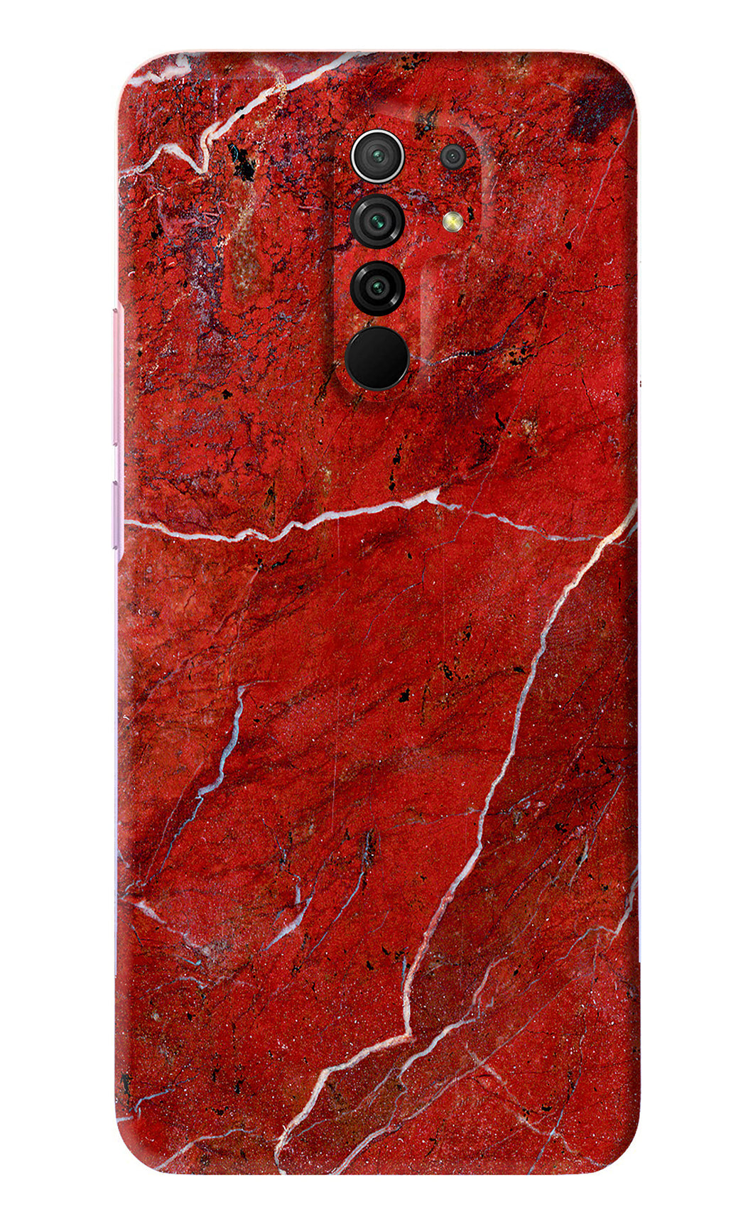 Red Marble Design Poco M2 Back Skin Wrap