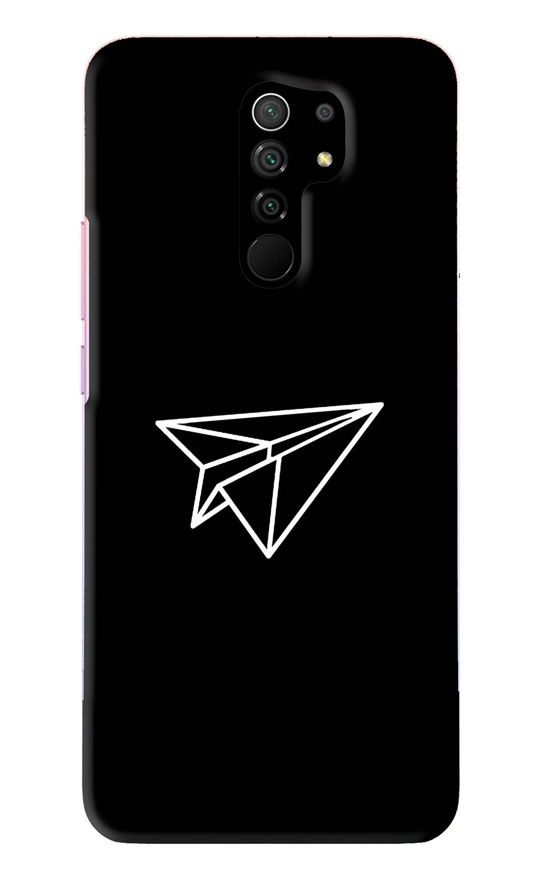 Paper Plane White Poco M2 Back Skin Wrap