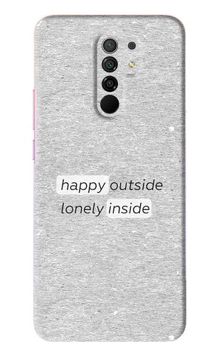 Happy Outside Lonely Inside Poco M2 Back Skin Wrap