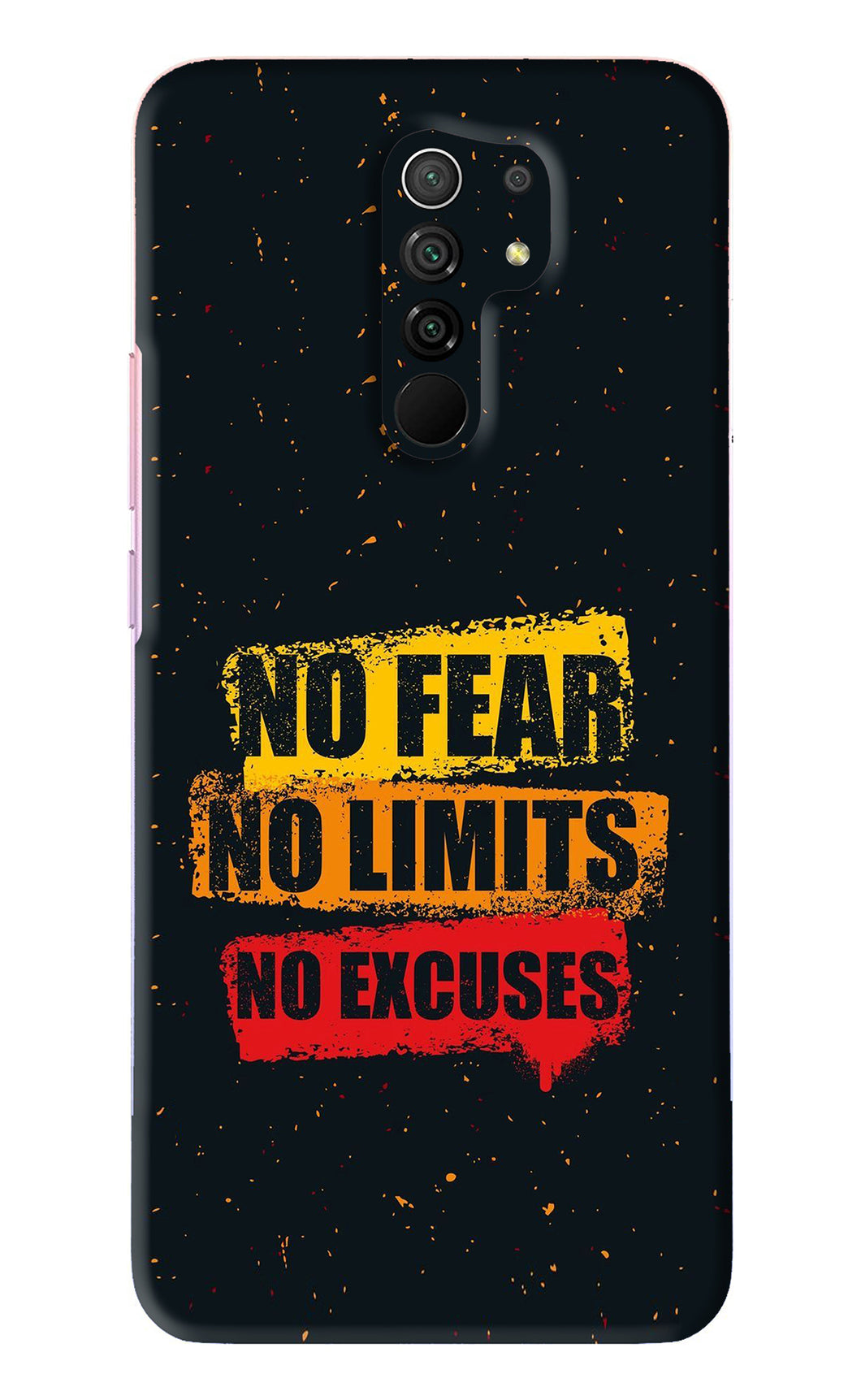 No Fear No Limits No Excuses Poco M2 Back Skin Wrap