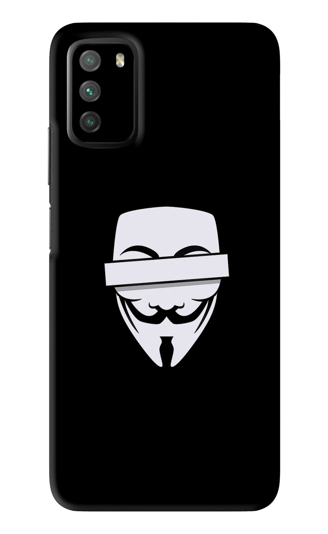 Anonymous Face Poco M3 - No Sides Back Skin Wrap