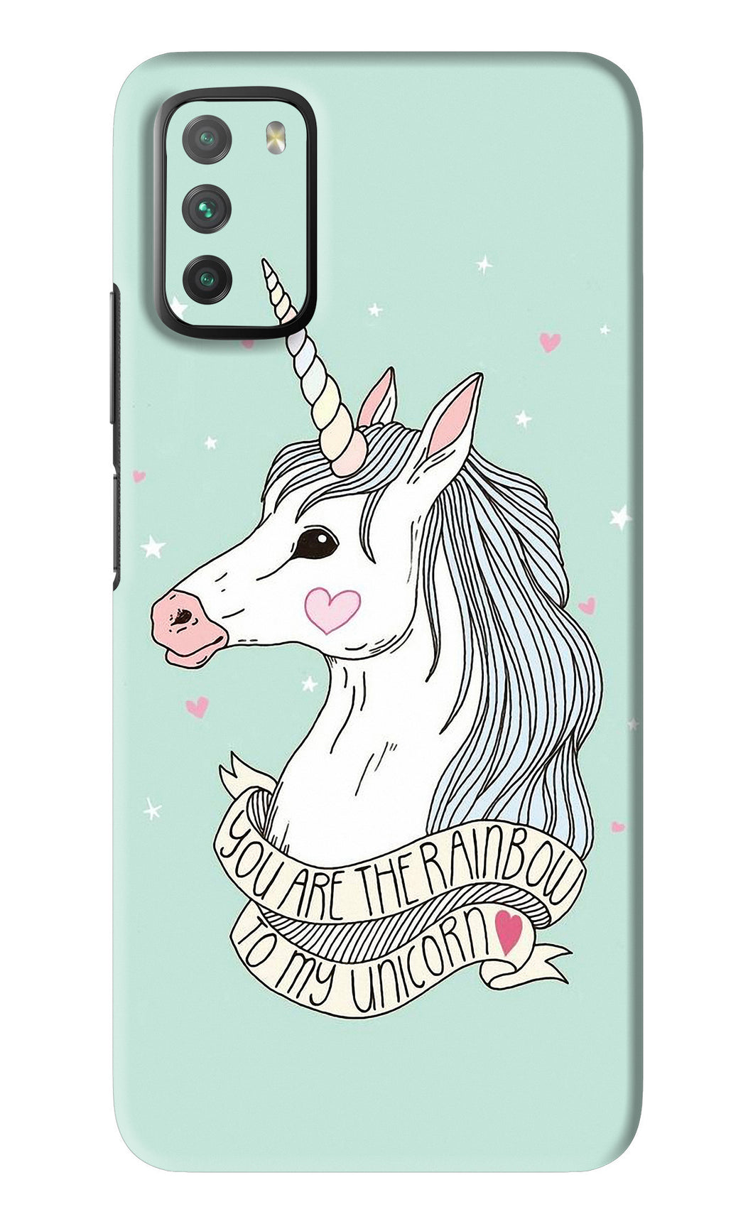 Unicorn Wallpaper Poco M3 - No Sides Back Skin Wrap
