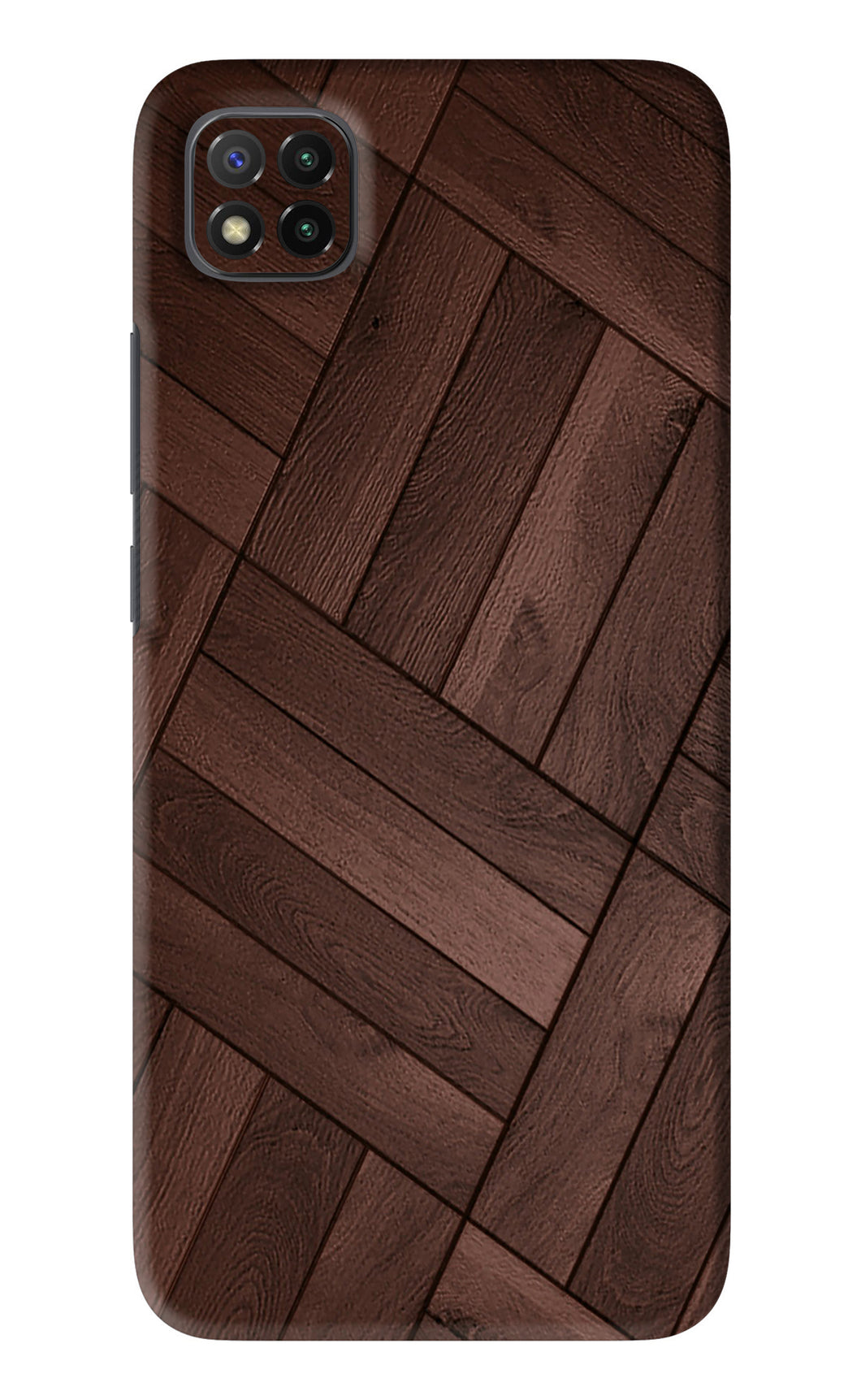 Wooden Texture Design Poco C3 Back Skin Wrap
