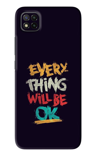 Everything Will Be Ok Poco C3 Back Skin Wrap