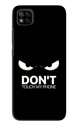 Don'T Touch My Phone Poco C3 Back Skin Wrap