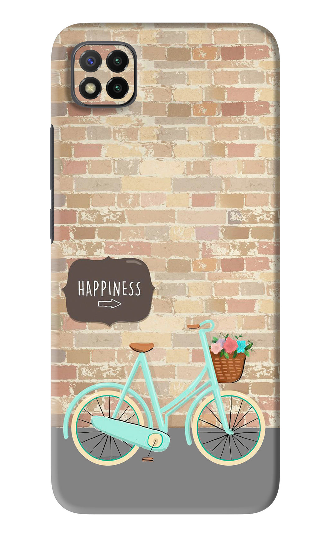 Happiness Artwork Poco C3 Back Skin Wrap