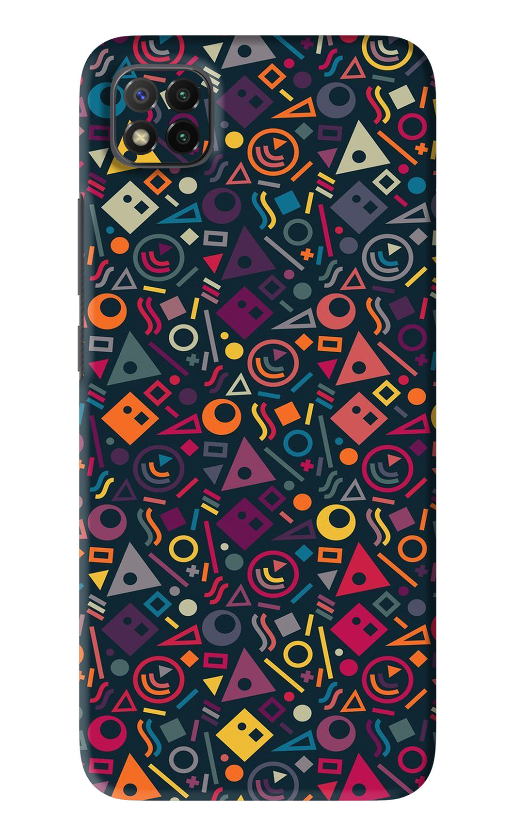 Geometric Abstract Poco C3 Back Skin Wrap