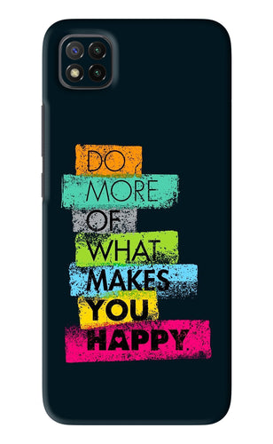 Do More Of What Makes You Happy Poco C3 Back Skin Wrap