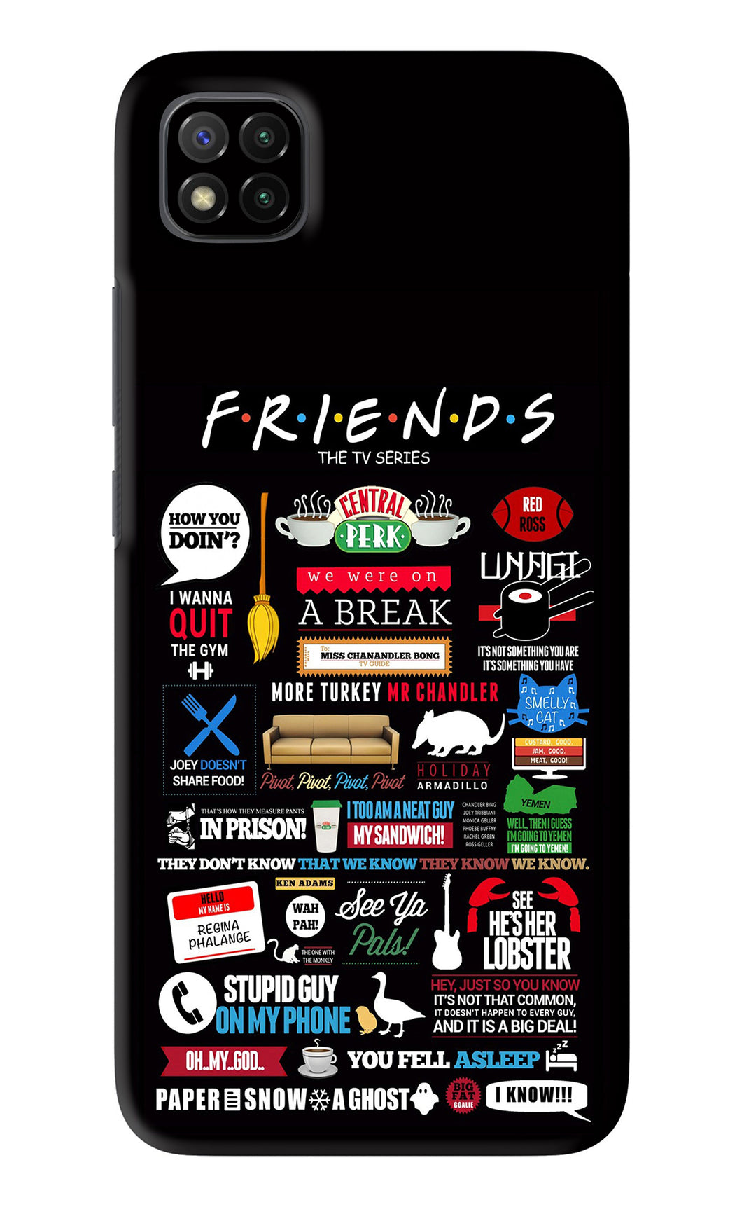 FRIENDS Poco C3 Back Skin Wrap
