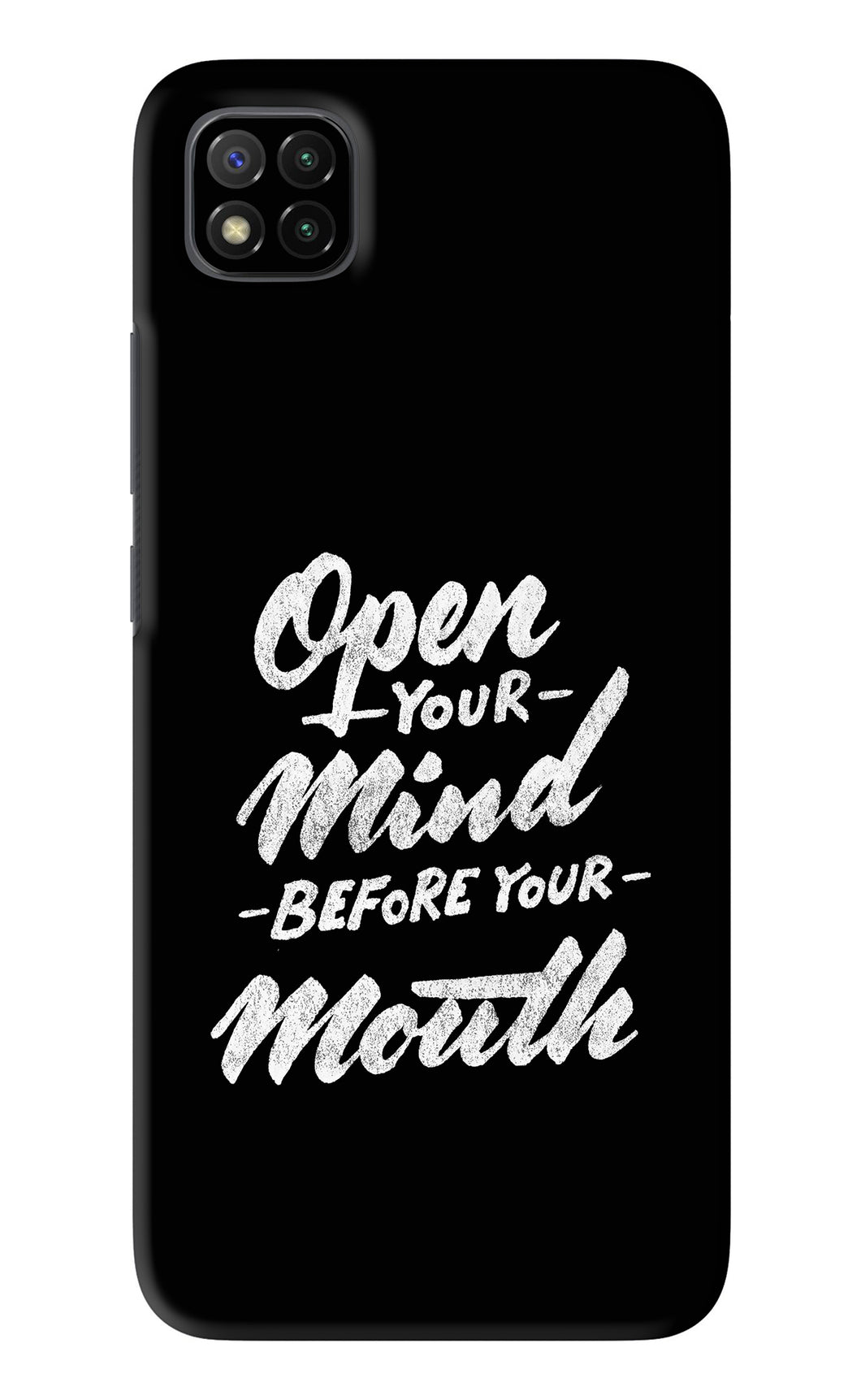 Open Your Mind Before Your Mouth Poco C3 Back Skin Wrap