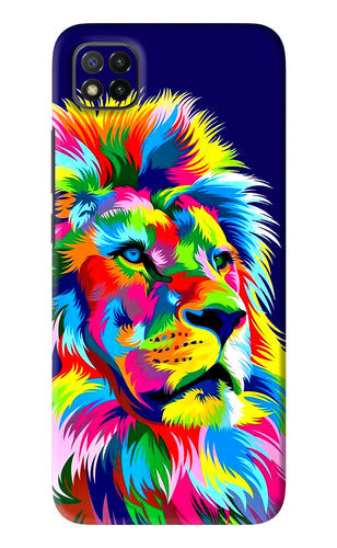 Vector Art Lion Poco C3 Back Skin Wrap