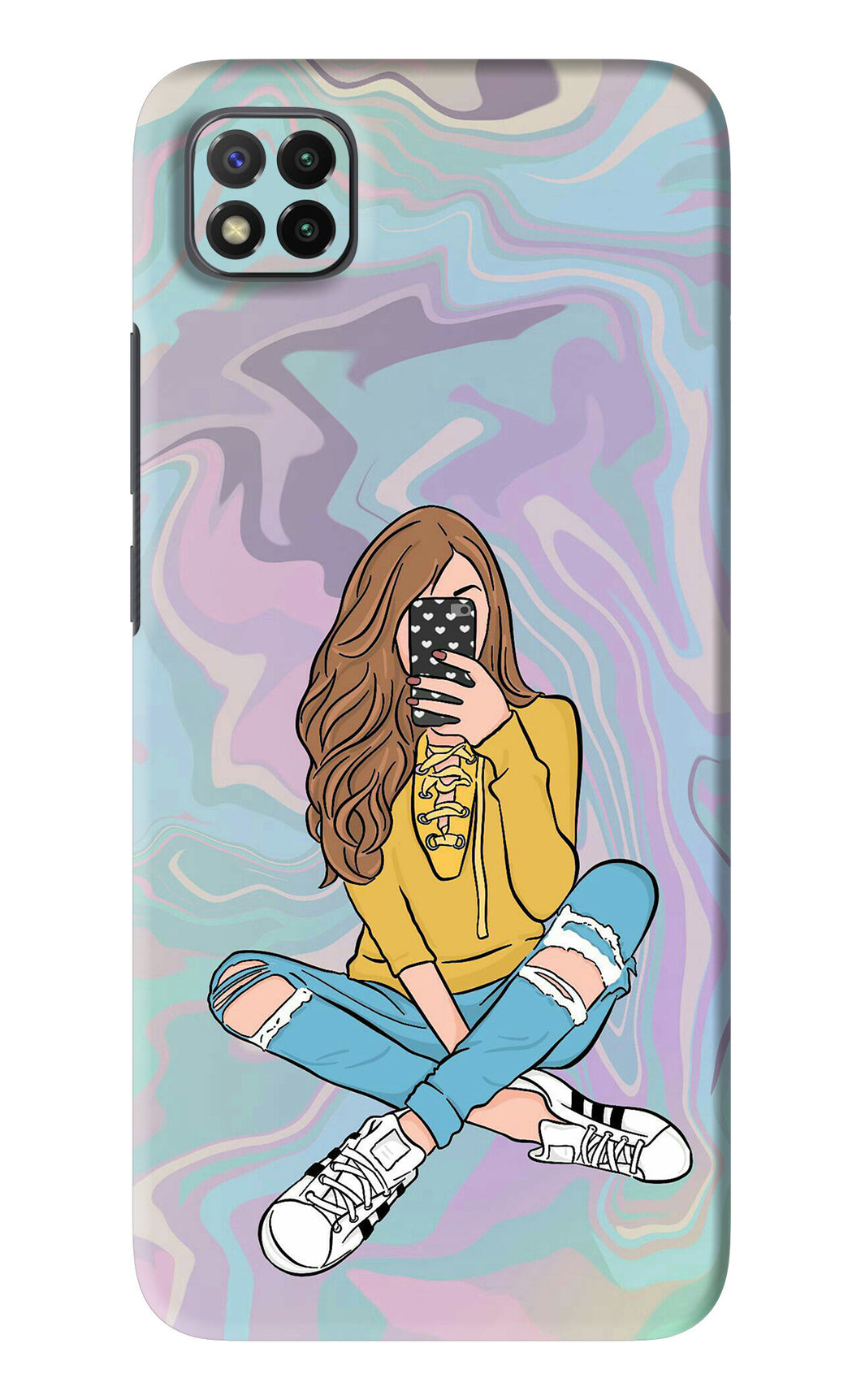 Selfie Girl Poco C3 Back Skin Wrap