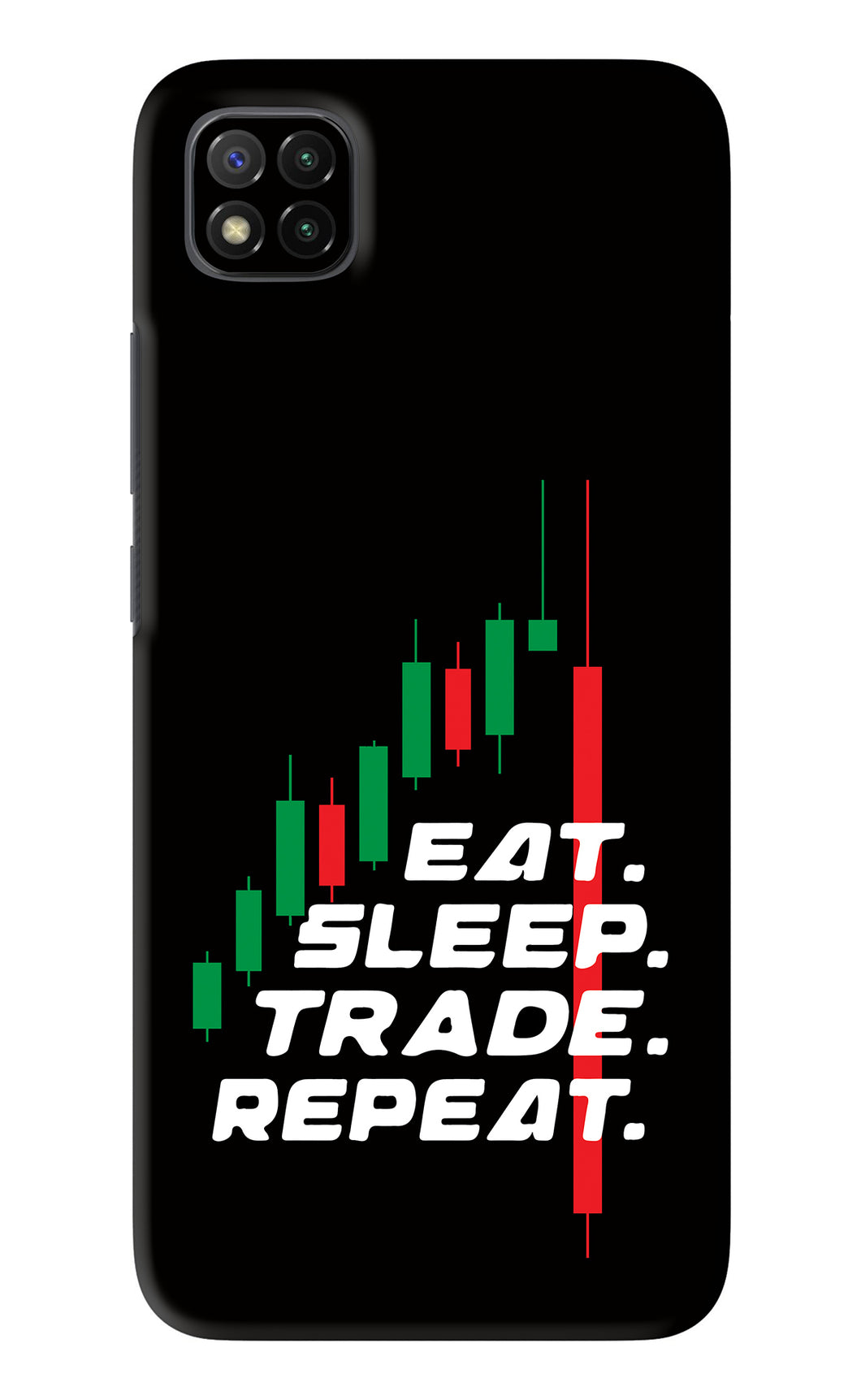 Eat Sleep Trade Repeat Poco C3 Back Skin Wrap