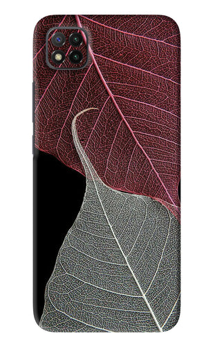 Leaf Pattern Poco C3 Back Skin Wrap