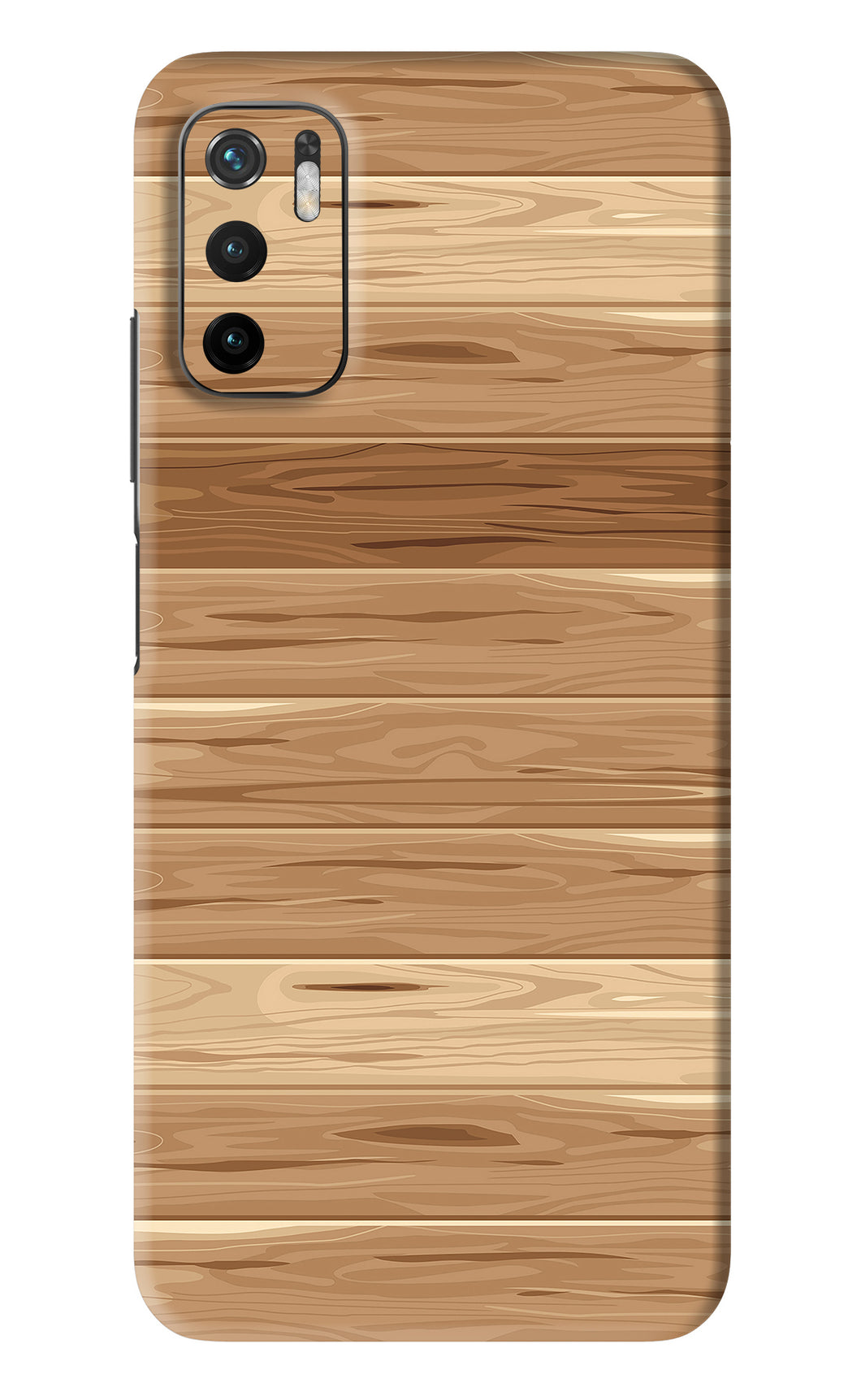 Wooden Vector Poco M3 Pro 5G Back Skin Wrap