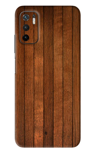 Wooden Artwork Bands Poco M3 Pro 5G Back Skin Wrap