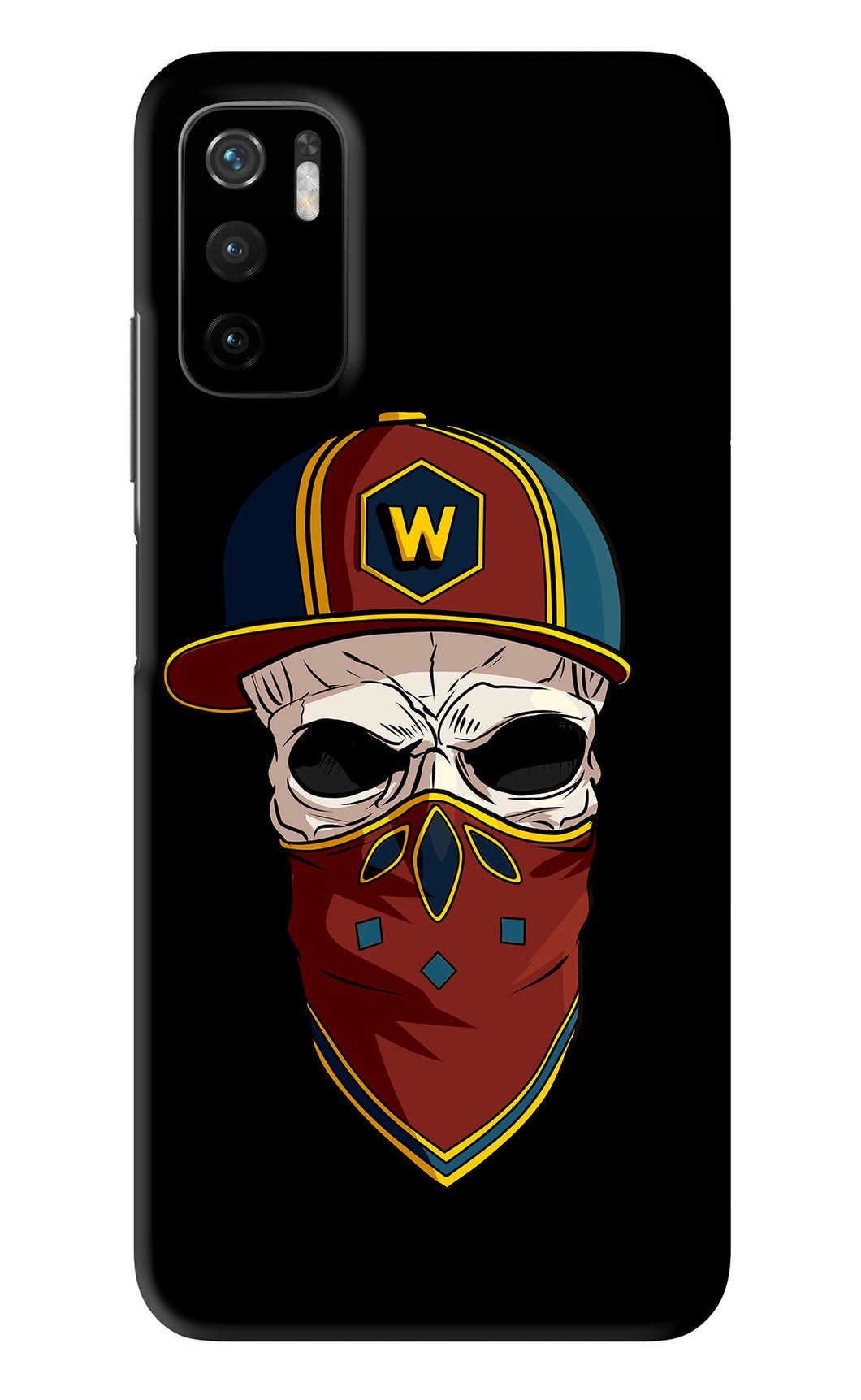 Skull Poco M3 Pro 5G Back Skin Wrap
