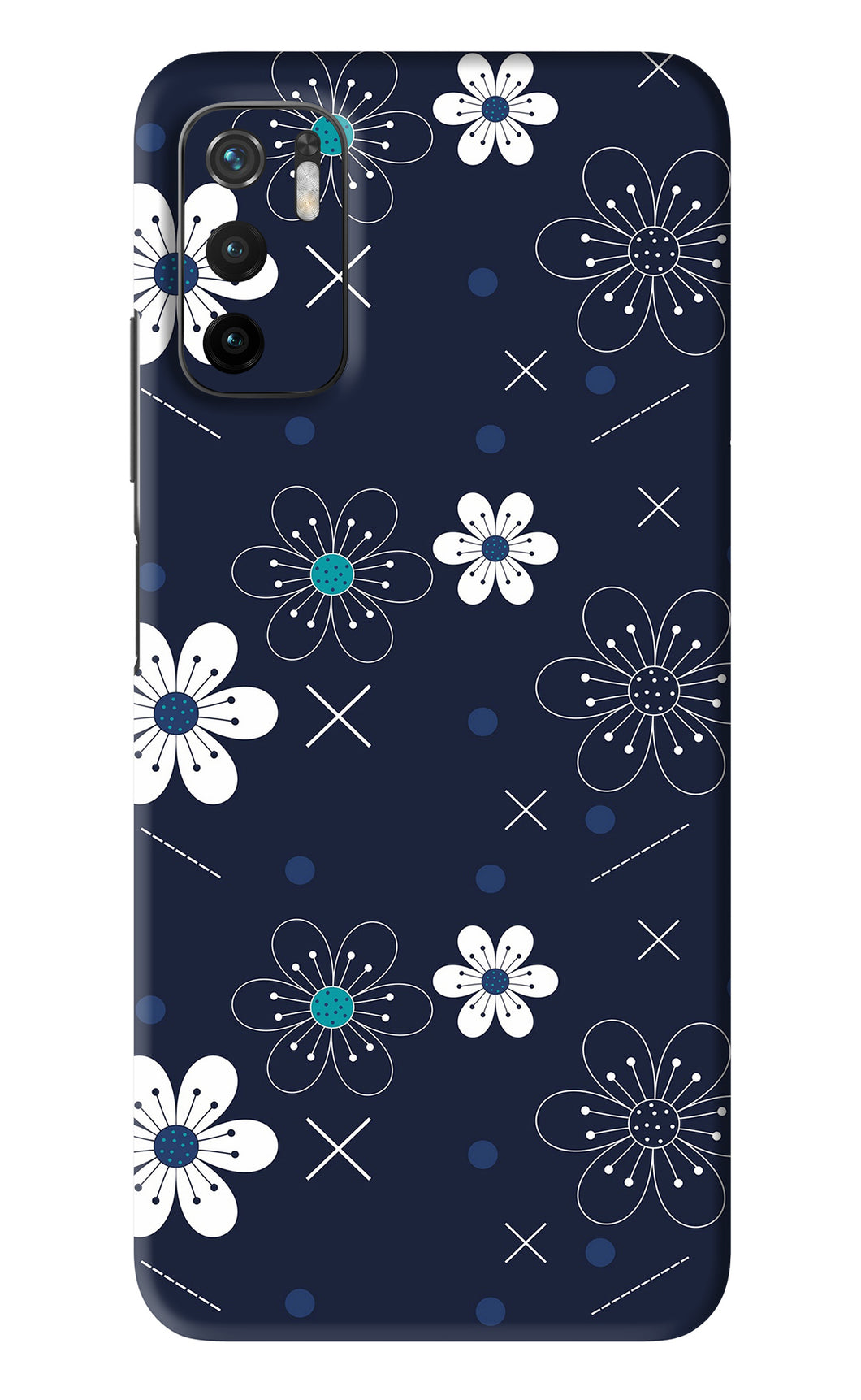 Flowers 4 Poco M3 Pro 5G Back Skin Wrap