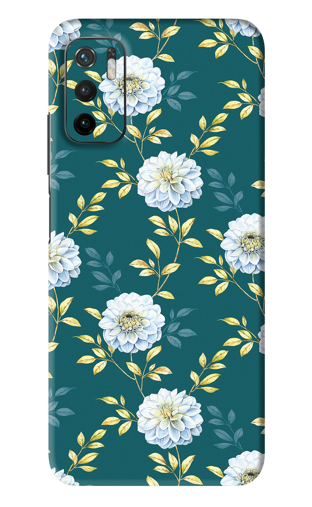 Flowers 5 Poco M3 Pro 5G Back Skin Wrap