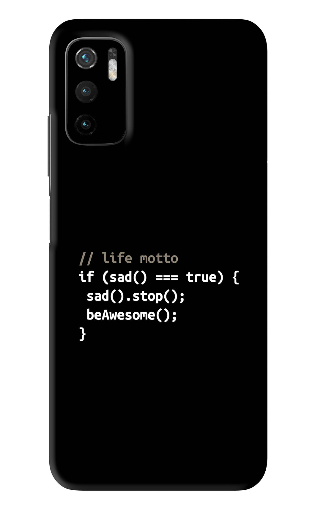 Life Motto Code Poco M3 Pro 5G Back Skin Wrap