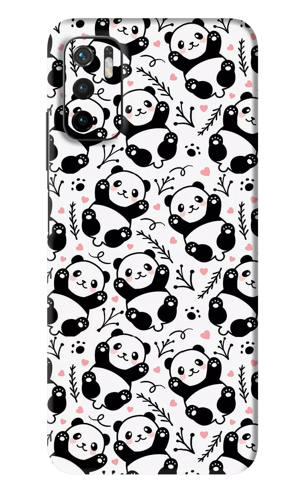 Cute Panda Poco M3 Pro 5G Back Skin Wrap