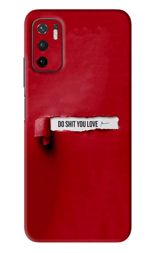 Do Shit You Love Poco M3 Pro 5G Back Skin Wrap