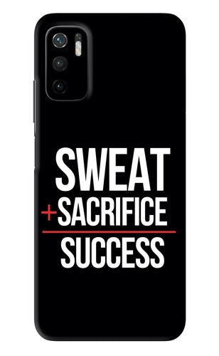 Sweat Sacrifice Success Poco M3 Pro 5G Back Skin Wrap