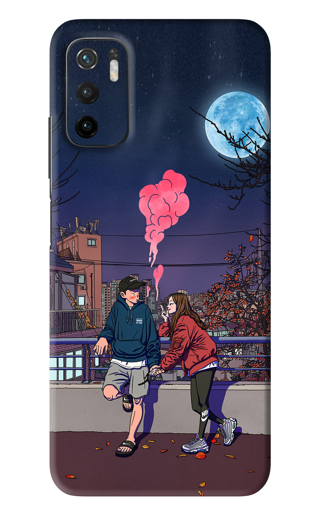 Chilling Couple Poco M3 Pro 5G Back Skin Wrap