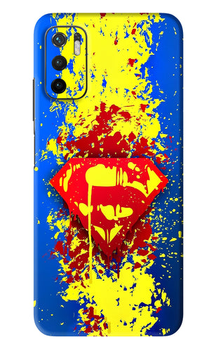 Superman logo Poco M3 Pro 5G Back Skin Wrap