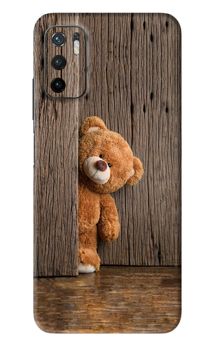 Teddy Wooden Poco M3 Pro 5G Back Skin Wrap