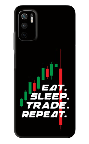 Eat Sleep Trade Repeat Poco M3 Pro 5G Back Skin Wrap