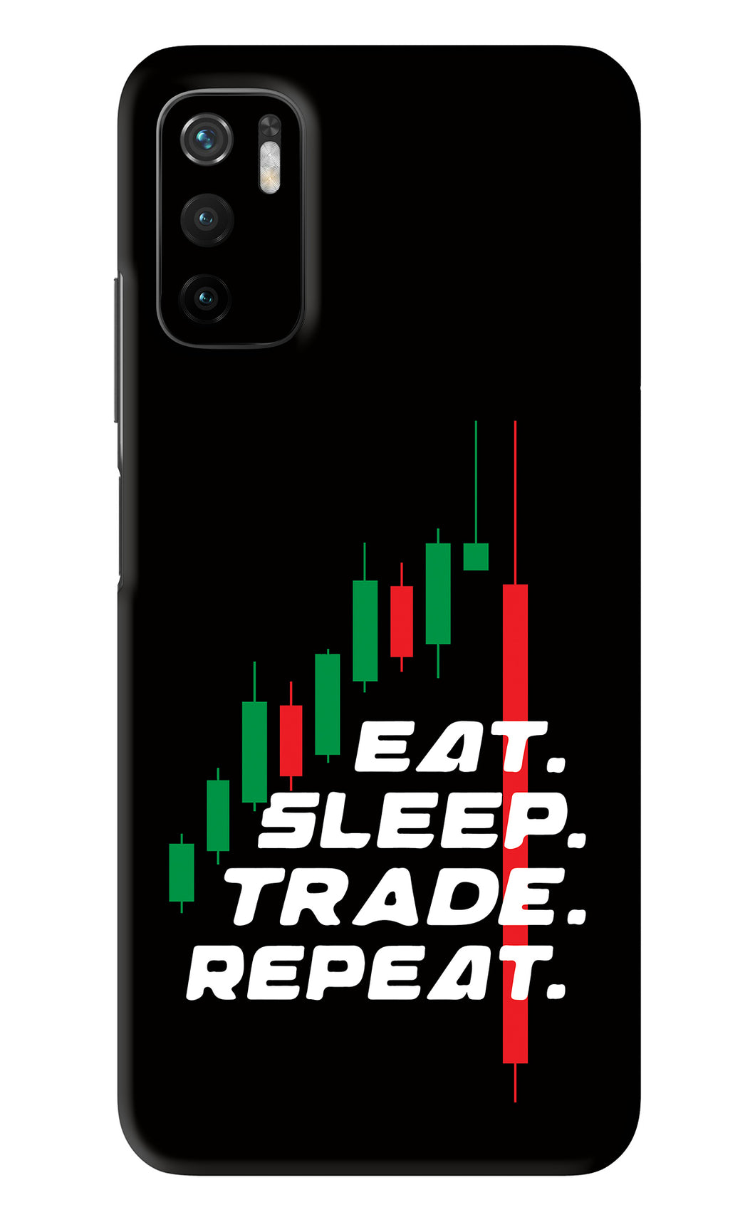 Eat Sleep Trade Repeat Poco M3 Pro 5G Back Skin Wrap