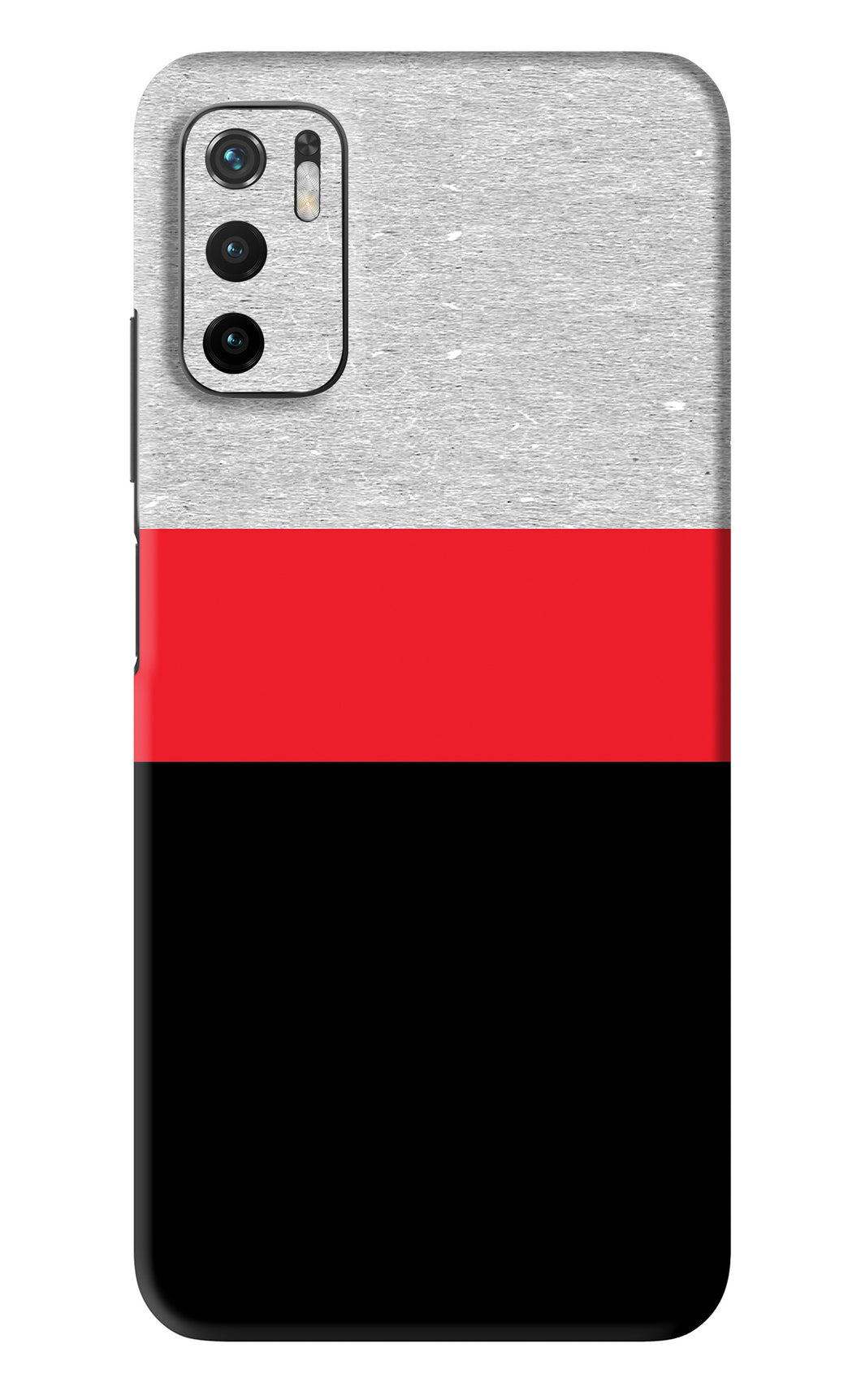 Tri Color Pattern Poco M3 Pro 5G Back Skin Wrap